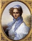Francois-joseph Kinsoen Canvas Paintings - Presumed Portrait of Miss Kinsoen